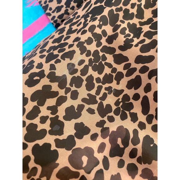 Lulus Rock It Out Brown & Black Leopard Print Babydoll Dress Size Small - Picture 11 of 11